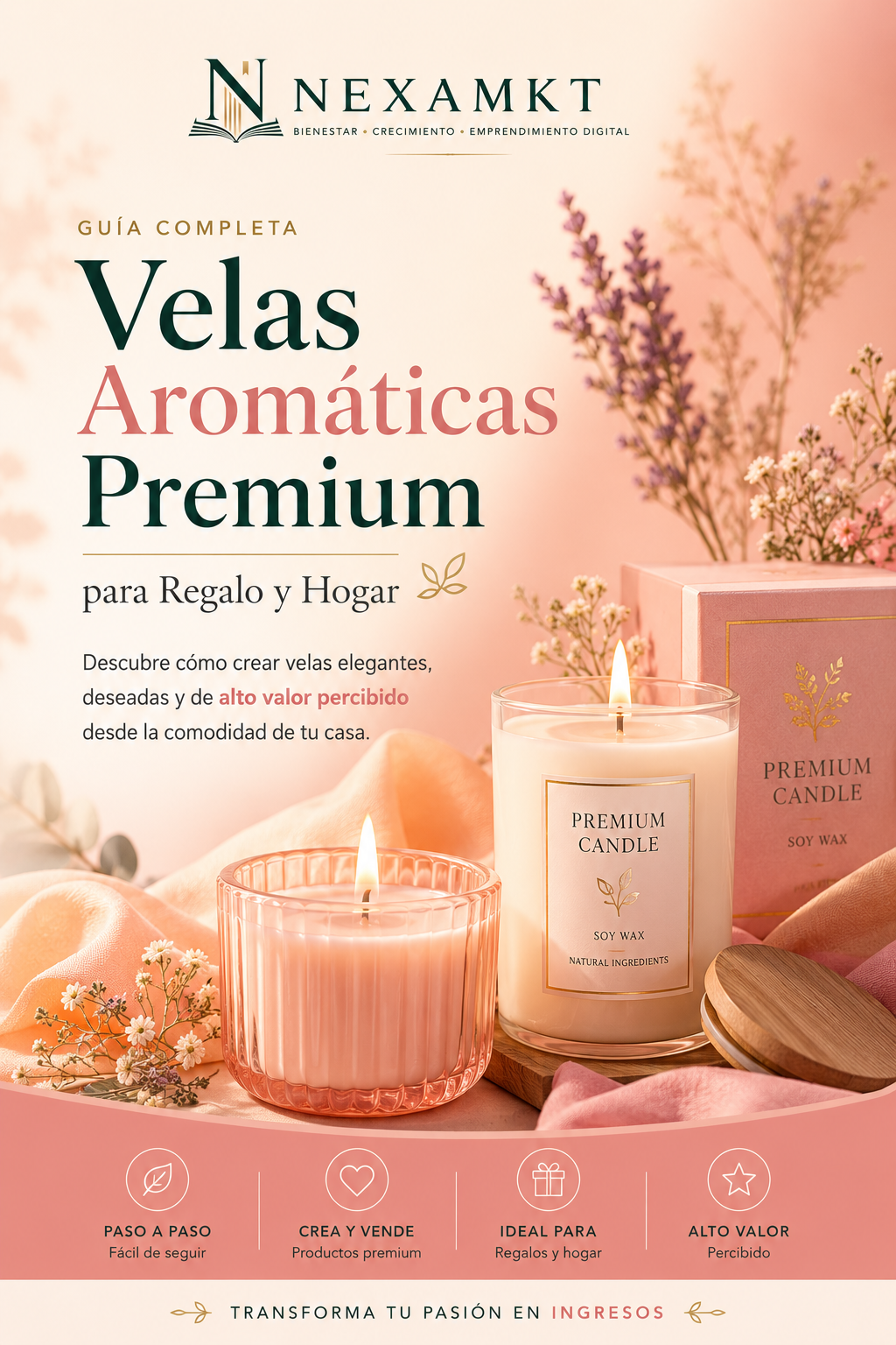 GUIA COMPLETA DE VELAS AROMATICAS PREMIUM ✨